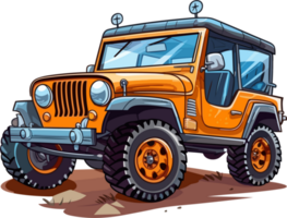 Offroad car illustration png