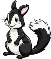 Skunk Illustration Design png