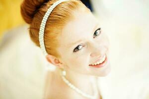 Beautiful bride portrait photo