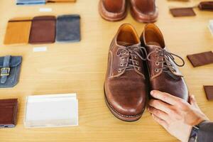 Nice brown shoes photo