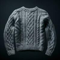 Cozy sweater isolated photo