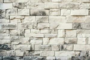 Brickwork and stonework flooring interior rock old pattern design AI Generated photo