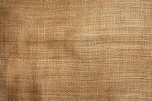 Jute hessian sackcloth canvas woven texture  AI Generated photo