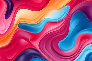 Trendy liquid style shapes abstract design, dynamic background for placards, brochures, posters, web landing pages, covers or banners photo