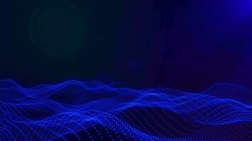 spinning blue space particle form, futuristic neon graphic Background, energy 3d abstract art element illustration, technology artificial intelligence wallpaper animation video