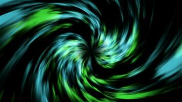 verde espiral energía neón rayo energía abstracto, resumen tecnología antecedentes bucle animación, ciber disco vigas dinámica efecto, galaxia iluminado resplandor animación video