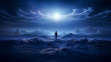 Dynamic Energy Flow Background with Vibrant Colors and Motion Blur - Futuristic Digital Art, photo