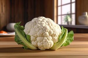 A fresh cauliflower vegetable AI Generated photo