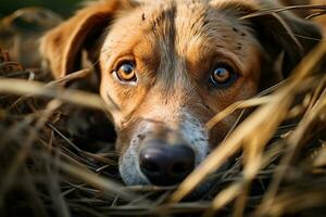 internacional perros día , atención en animales intrincado detalles ai generado foto
