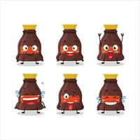 Cartoon character of soy sauce with smile expression vector