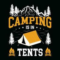 Camping t-shirt design, Camping retro vintage vector t-shirt design, t-shirt design for camp lover