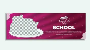 Back to school email signature design and email signature post design vector