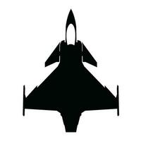 europe jet fighter silhouette vector