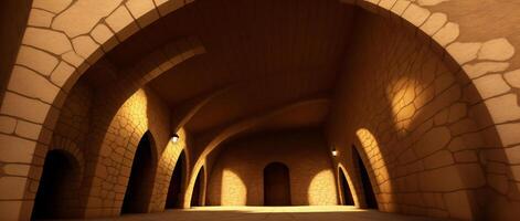 An Image Of A Tunnel In The Middle Of A Building. photo