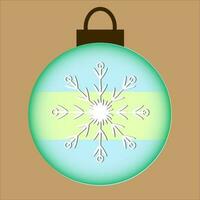 Christmas ornament ball vector