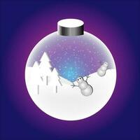 Christmas ornament ball clipart vector