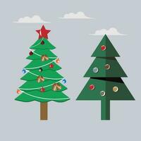 Christmas tree clipart vector