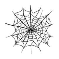 garabato de icono de vector de telaraña de telaraña.