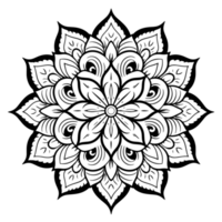 Vector mandala design, illustration mandala, coloring pages vector, Laser Cut Files, Generative Ai png