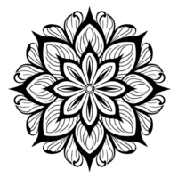 Vector mandala design, illustration mandala, coloring pages vector, Laser Cut Files, Generative Ai png