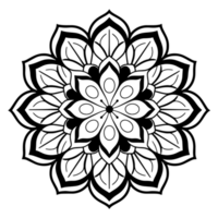 Vector mandala design, illustration mandala, coloring pages vector, Laser Cut Files, Generative Ai png