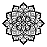 vector mandala diseño, ilustración mándala, colorante paginas vector, láser cortar archivos, generativo ai png