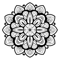 Vector mandala design, illustration mandala, coloring pages vector, Laser Cut Files, Generative Ai png