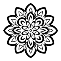 Vector mandala design, illustration mandala, coloring pages vector, Laser Cut Files, Generative Ai png