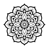 Vector mandala design, illustration mandala, coloring pages vector, Laser Cut Files, Generative Ai png