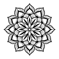 Vector mandala design, illustration mandala, coloring pages vector, Laser Cut Files, Generative Ai png