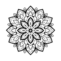 Vector mandala design, illustration mandala, coloring pages vector, Laser Cut Files, Generative Ai png