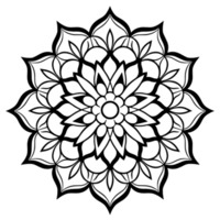 Vector mandala design, illustration mandala, coloring pages vector, Laser Cut Files, Generative Ai png