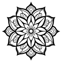 Vector mandala design, illustration mandala, coloring pages vector, Laser Cut Files, Generative Ai png