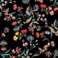 floral abstract pattern suitable for textile and printing needs vector