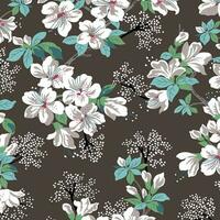 floral abstract pattern suitable for textile and printing needs vector