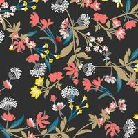 floral abstract pattern suitable for textile and printing needs vector