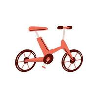red bicycle sport vehicle icon vector