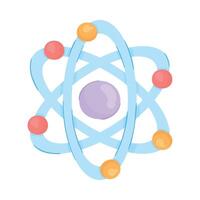 atom molecule particle science icon vector