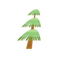 spring season pine tree nature icon vector