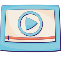 play button in template icon png
