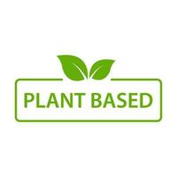 Plant based icon vector healthy food symbol vegan badge, vegetarian sign for your web site design, logo, app, UI.illustration