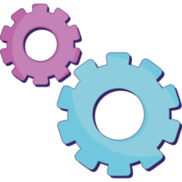 gears cogs setting machine icon png