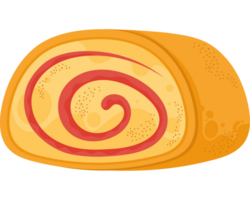 delicious sweet roll pastry product png