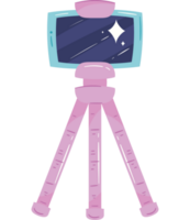 smartphone in tripod technology icon png