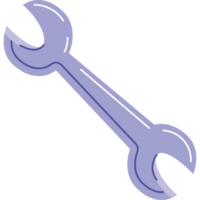 wrench key tool isolated icon png