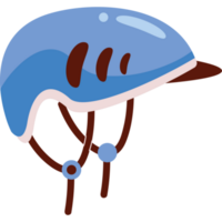 Blau Radfahrer Helm Ausrüstung Symbol png