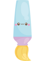 paint brush kawaii comic character png