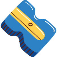 blue sharpener school supply icon png