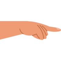 hand indexing gesture isolated icon png