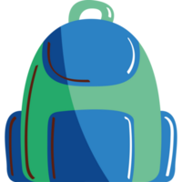 bleu école sac équipement icône png